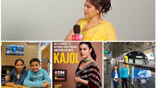 Kajol Maa Movie Promotion Cinepolis Andheri Full Video Reyansh And Krisha Bollywood Movie