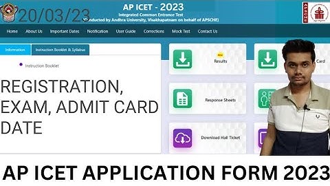 AP ICET REGISTRATION 2023 START TODAY, HOW TO REGISTER, ELIGIBILITY, EXAM, ADMIT CARD RELEASED DATE