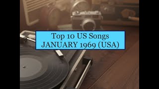Top 10 Songs JAN 69 BJ Thomas YoungHolt Unlmd Marvin Gaye Sly Family Stone Dennis Yost Tommy James