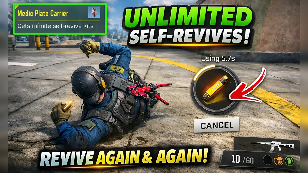 😱 Unlimited Self-Revives in CODM BR 💀🔥