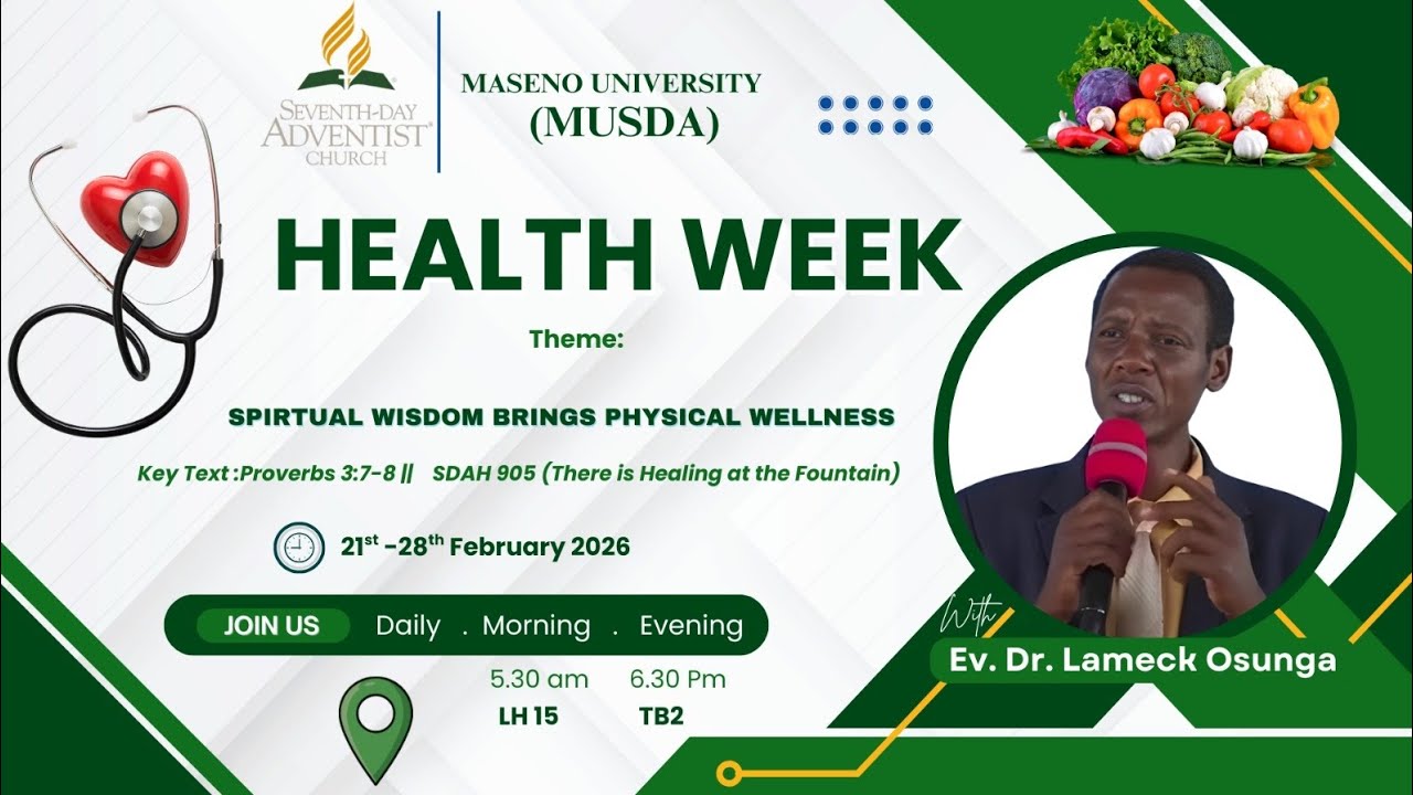 MUSDA CHURCH HEALTH WEEK 