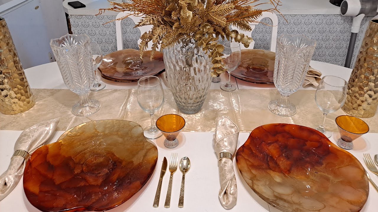 New® How to Decorate A Fall Glam Tablescape ~ Autumn Table Decor Ideas 
