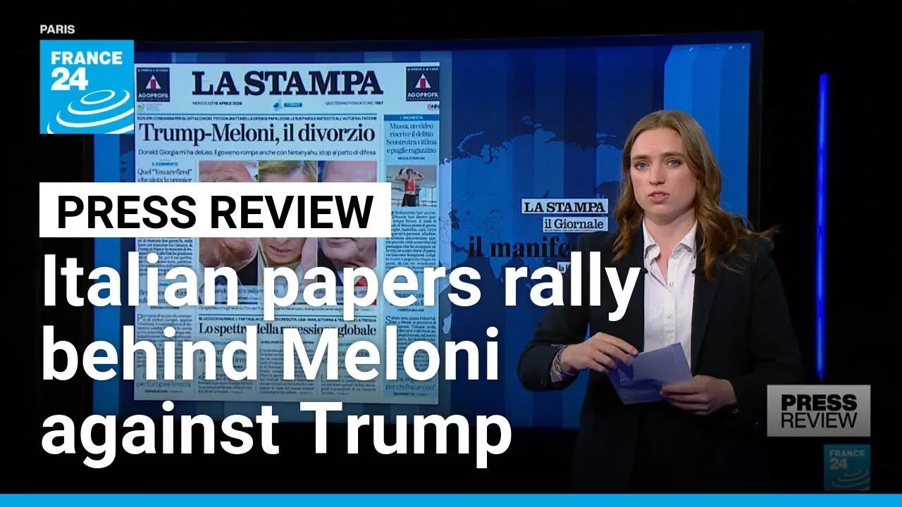 Italian papers unite as Giorgia Meloni faces off with Donald Trump • FRANCE 24 English