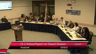 PVUSD Regular Board meeting 5/24/23