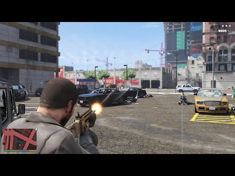GTA 5 - FIB VS Triads + Ten Star Escape