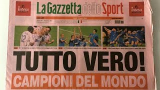 2006 Campioni del mondo Gazzetta dello sport varie pubblicità #calcio #2006 #mondo