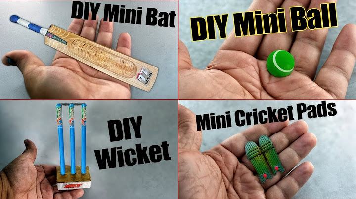 Homemade Mini Cricket Kits | how to make cricket bat, ball, wicket, pads at home | diy cricket kits