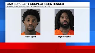Two men sentenced for Madison car burglaries