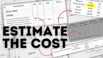 How to do rate breakdown analysis of civil engineering, arch, and MEP projects