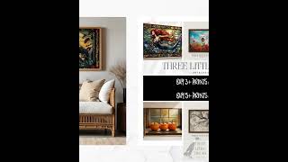 Stained Glass Crane Frame TV Art | 4K Frame Tv Artwork | Samsung Frame Tv | Eastern Aesthetic Art...