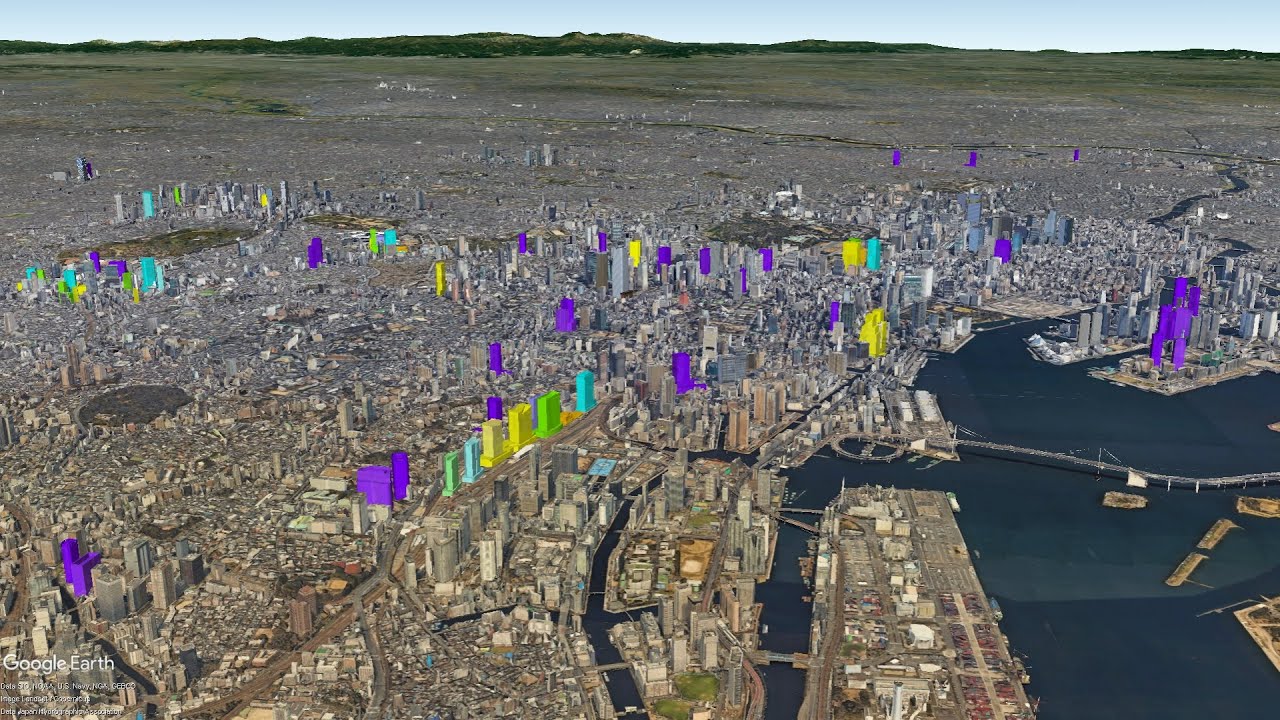 妄想MAP「東京再開発　150m超タワーの風景」