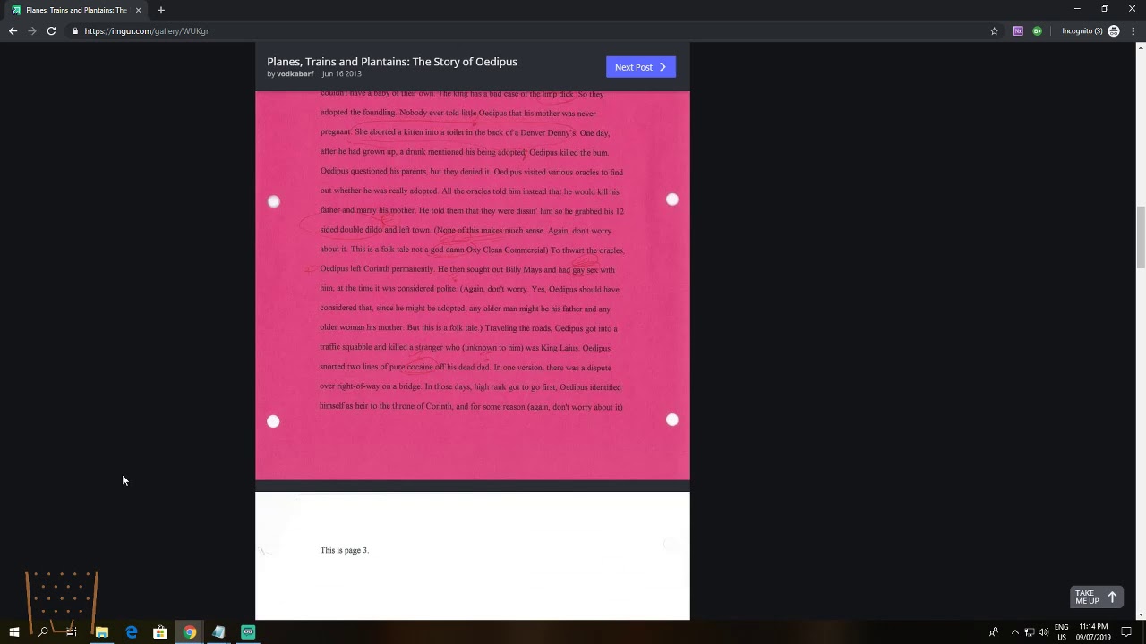 Reading Planes, Trains, and Plantains The story of Oedipus YouTube