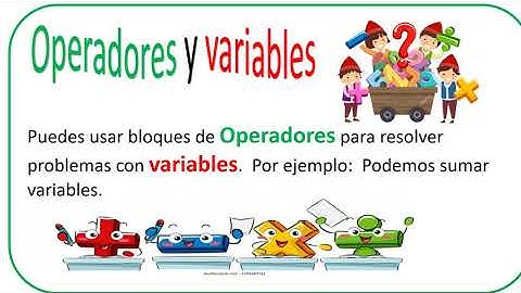 Operadores y variables con Scratch