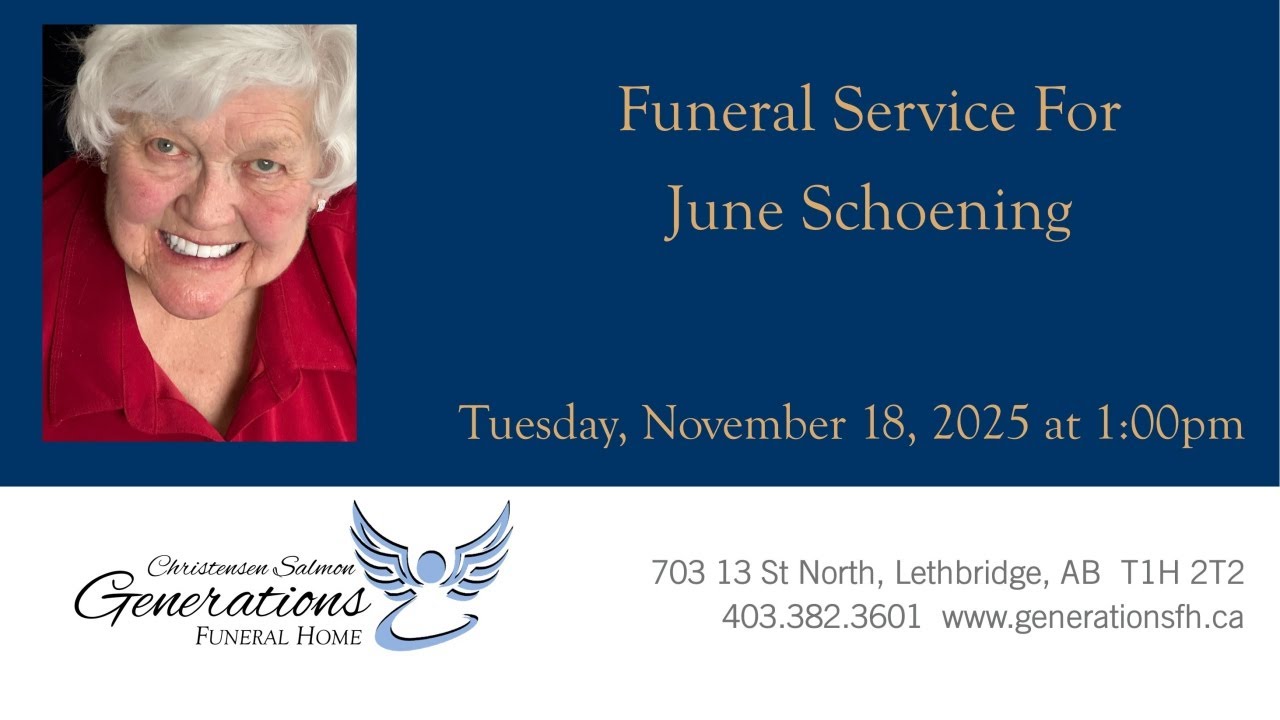 Funeral Service for June Schoening - YouTube
