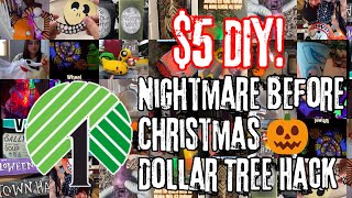 $5 Dollar Tree Nightmare Before Christmas DIY 🎃 Easy Halloween Craft Ideas You’ll LOVE!