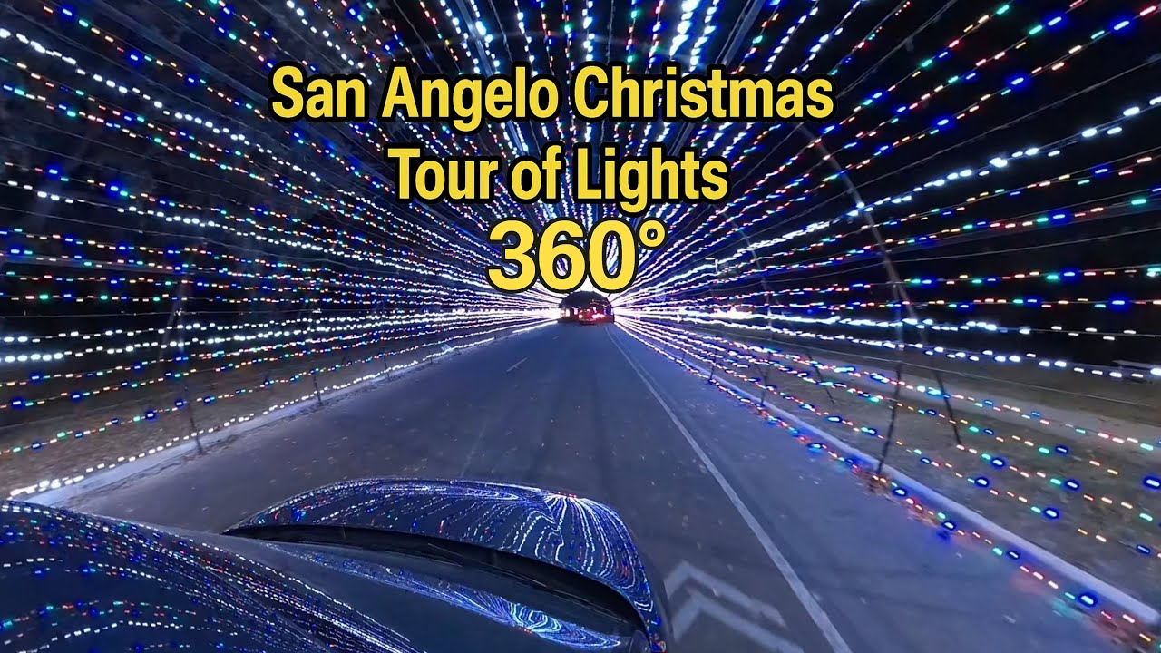 360° Christmas Lights Drive | San Angelo Concho River Tour of Lights 5k