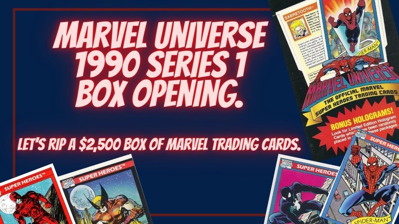 1990 Marvel Universe Series 1 Box Opening.