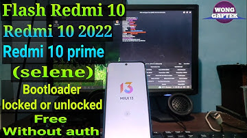Flash Redmi 10 (selene) Via Sp Flashtool || Flash redmi 10 prime || Flash redmi 10 2022