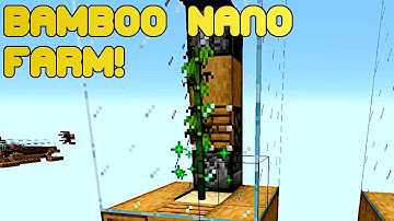 Tiny Bamboo Nano Farm Tutorial - Minecraft 1.14