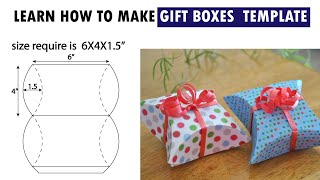 GIFT BOXES AND PILLOW BOXES TAMPLETES