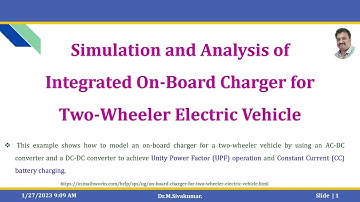 Simulation and Analysis of Integrated On-Board Charger for Two-Wheeler Electric Vehicle