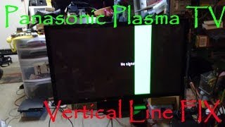 Panasonic Plasma Tv Tc-P50X5 Vertical Green Bar Line Fix