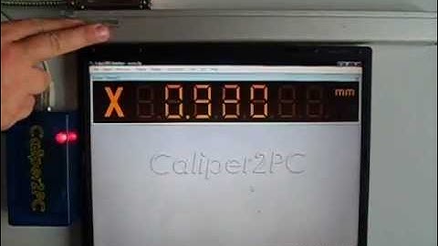 Caliper2PC - Digital Readout Glass Scale / Digitalanzeige Glasmassstab