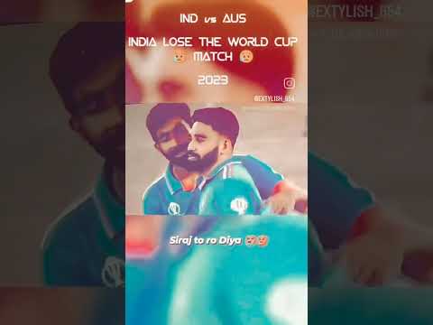 India ko Hara Diya Australia 💔😭
