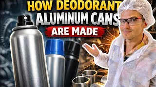INSIDE an AEROSOL CAN factory - From aluminum disc to deodorant can