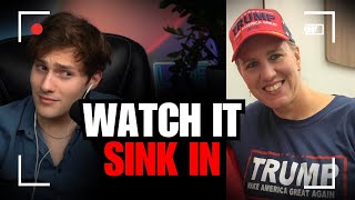 MISGUIDED MAGA Lady REALIZES She Was WRONG