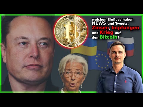 Einfluss von NEWS auf Bitcoin - Krise, Zinserhöhung, Russland, Ukraine, Krieg, Gasnotstand,