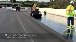 Royston Membranes Membrane Application On A Bridge Deck