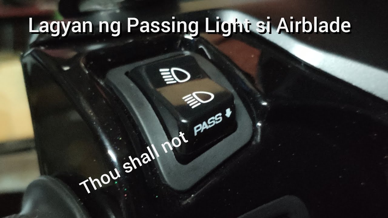 Passing Light Switch Installation Airblade 150, Click v1, Honda Beat