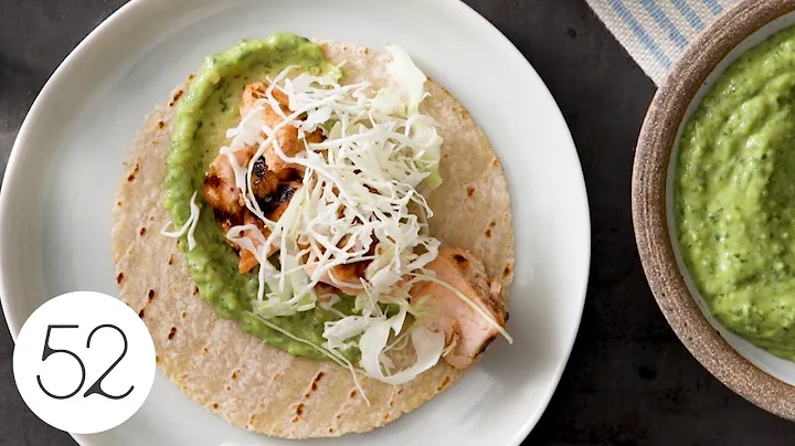 Easy Salmon Avocado Tacos by Sara Forte