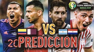 Predicciones  &  Pronósticos COPA AMERICA 2019 ARGENTINA VS PARAGUAY & COLOMBIA VS CATAR