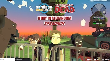 The Sandbox Alpha Season 3 ALL QUEST SPEEDRUN - THE WALKING DEAD: A DAY IN ALEXANDRIA