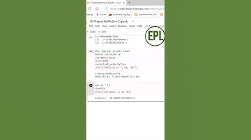 Projectile motion calculation using Python part 2 #shorts