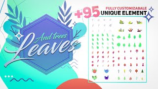 Leaf and Tree Elements for Motion Graphics / After effects