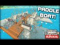 Building a Working Paddle Boat with Unlimited Fuel! (Scrap Mechanic Survival Ep.37)