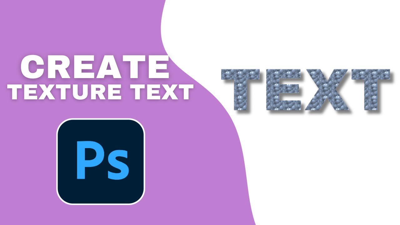 Как создать текстуру текста в Photoshop