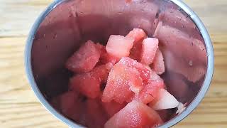 Healthy Watermelon ice cream / easy watermelon ice cream/ Watermelon ice cream without Sugar & Cream screenshot 3