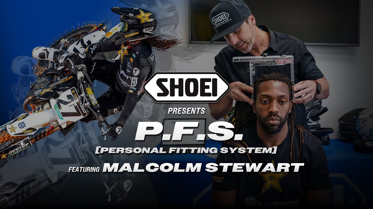 Unveiling the Secret to Malcolm Stewart's perfectly fitted VFX-EVO with the SHOEI P.F.S. System!