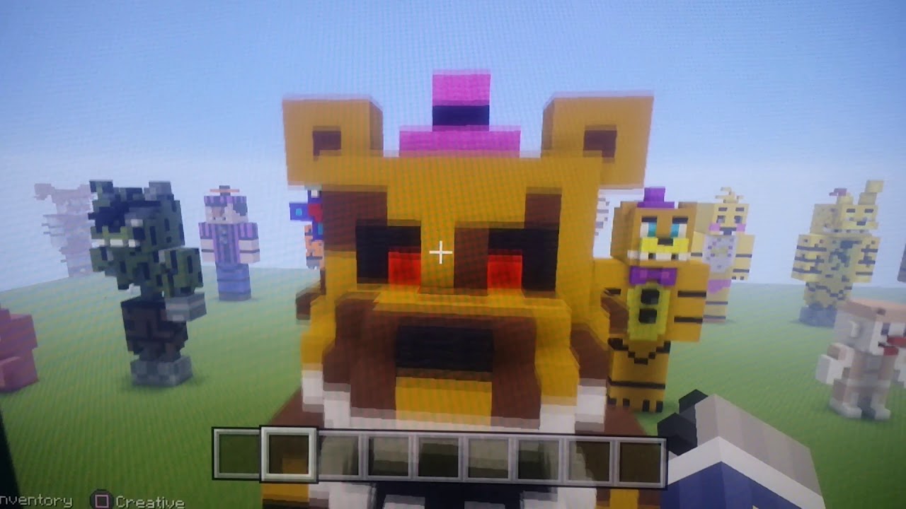 Minecraft Fnaf Statues World Tour YouTube