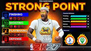 *NEW* BEST "STRONG" POINT GUARD BUILD IN NBA 2K27 - BEST BUILD 2K27 (NO WEAKNESSES)