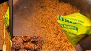HOW TO COOK AND PACK SMOKY JOLLOF RICE WITH MEAT