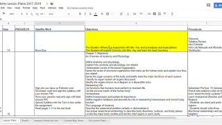 Lesson Plans  RENWEB and LESSION PLANNING GRID