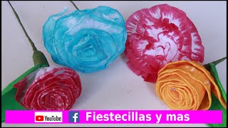 Flores Matizadas Faciles En Papel Crepe