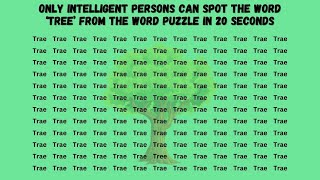 Only Intelligent Persons Can Spot The Word ‘Tree’ From The Word Puzzle in 20 Seconds | Brain Teaser screenshot 4