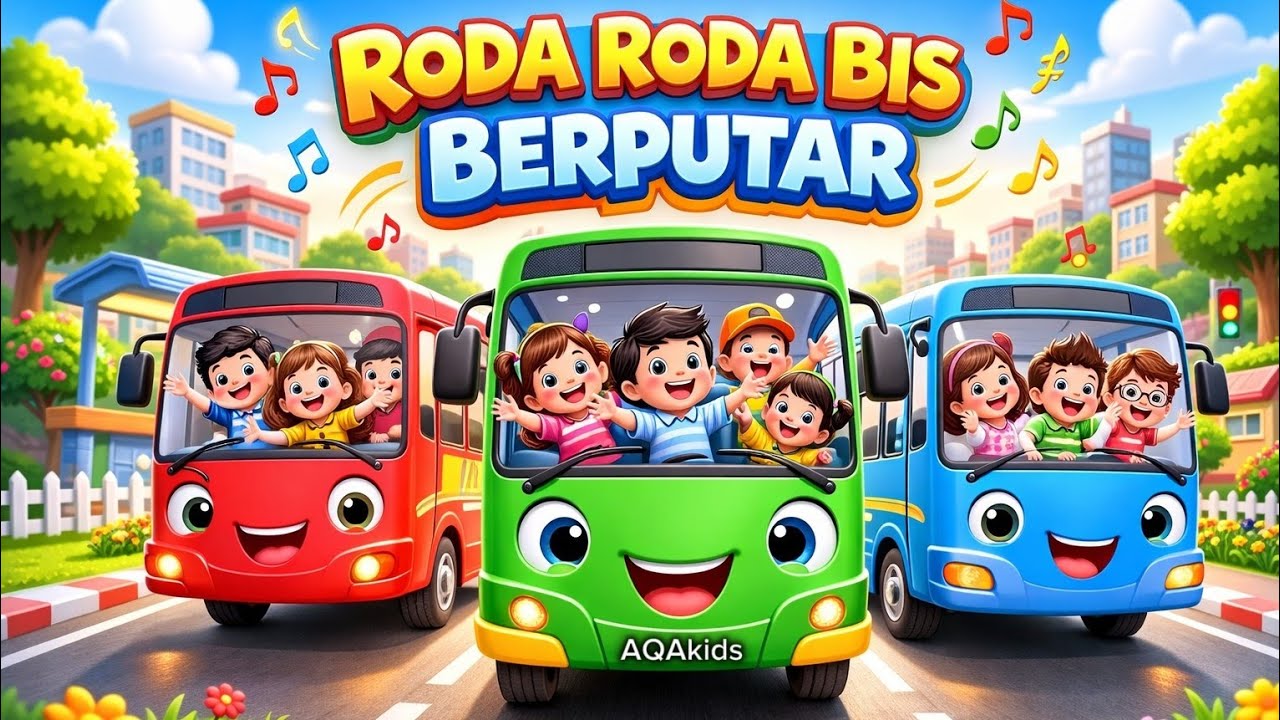 RODA RODA BIS BERPUTAR | LAGU ANAK POPULER INDONESIA | VERSI CERIA