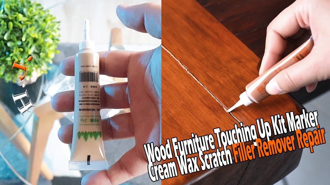 Lifreer Wood Furniture Repair Kit - 40 Pcs Wood Filler, Touch Up Markers  with Wax Sticks - for Wood Floors, Stains, Scratches,Tables, Door